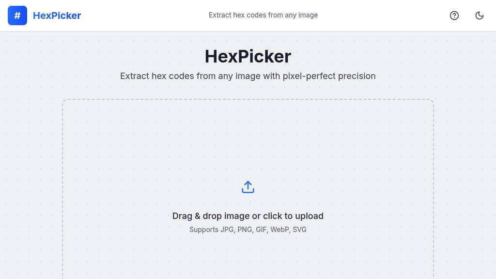 HexPicker - Extract hex color codes from images - Heyboss AI