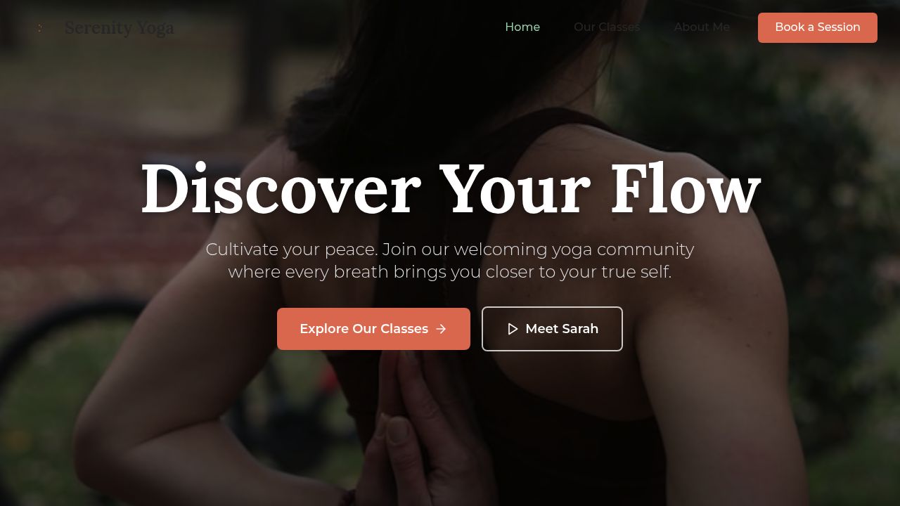Yoga Class Booking Site